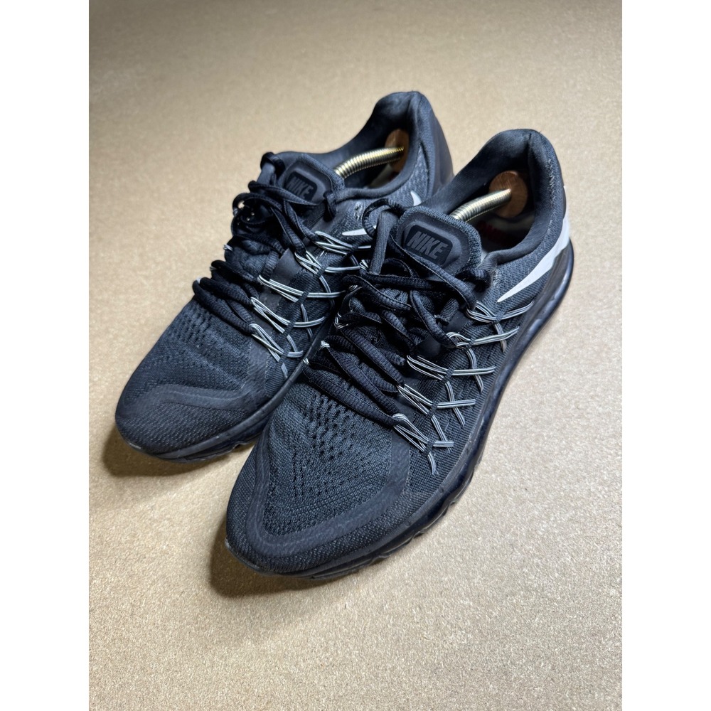 Nike Air Max 2016 Mens Running Shoes Black White 698902-001 Size 9.5